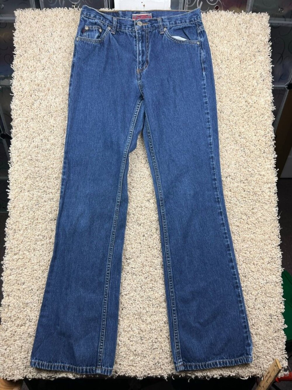 Z. Cavaricci Blue Jeans Women’s Size 9 Bell Bottom Boot Cut Cotton Denim